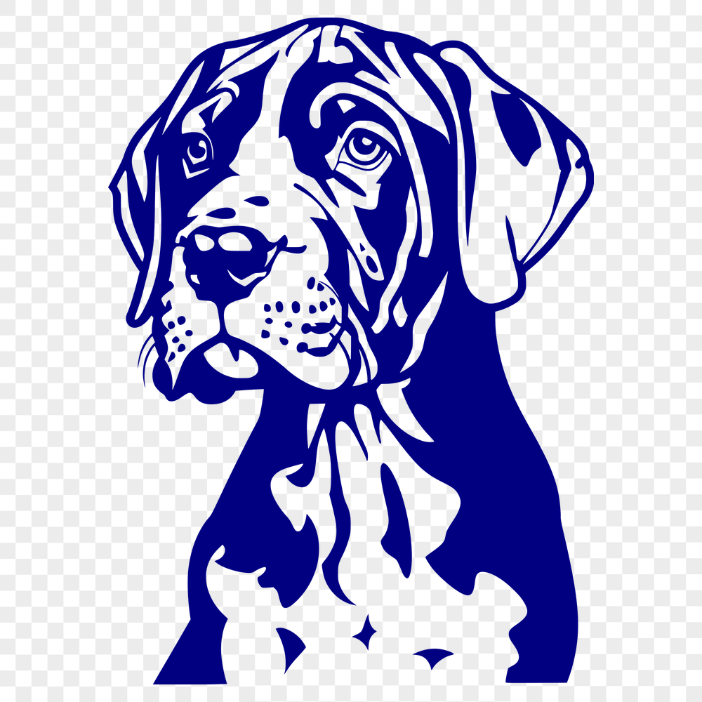 Beautiful Dog In SVG & DXF