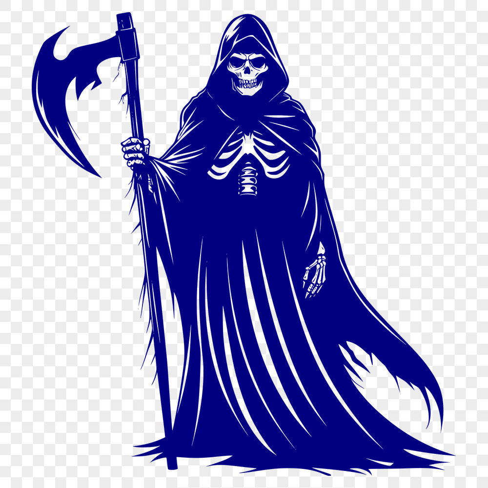 Free Standing Grim Reaper - DXF