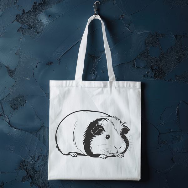 Beautiful Pet Guinea Pig SVG Image Guinea pig vector illustration suitable for digital crafts and design projects.