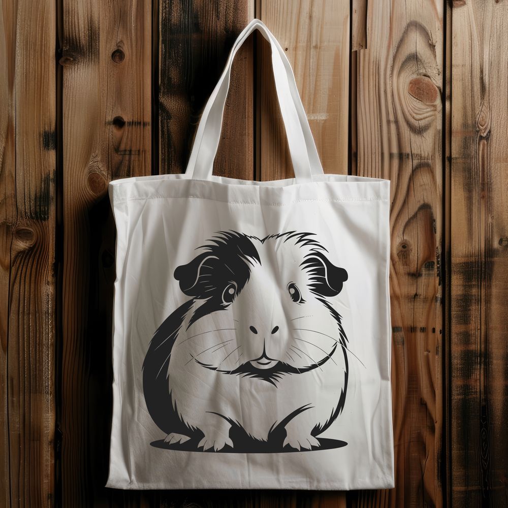 Free Pet Clipart for Digital Design Guinea pig illustration in vector format, ideal for digital design and craft projects.
