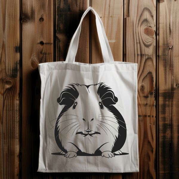 Simple SVG Graphics A simple illustration of a Guinea Pig in bold lines and shapes, suitable for various digital applications.