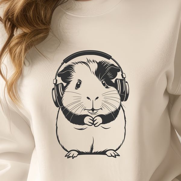 Free SVG Design for Pet Lovers Small mammal, guinea pig, in vector format.