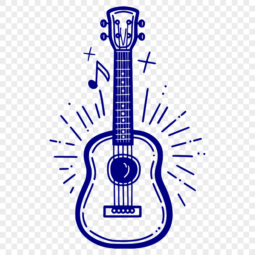 Unique Guitar Clipart