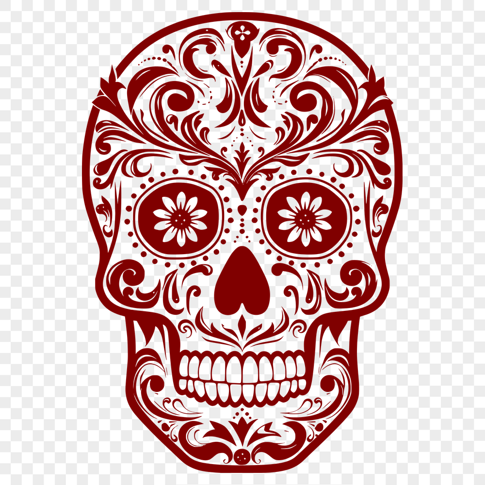 Artistic Skull Decal