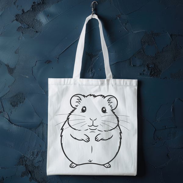 Cute Cartoon Hamster Graphic A cartoon hamster graphic in vector format.