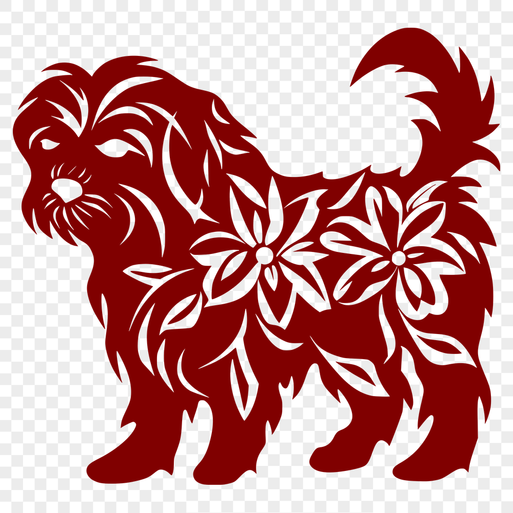 Creative Standing Dog Vector Image