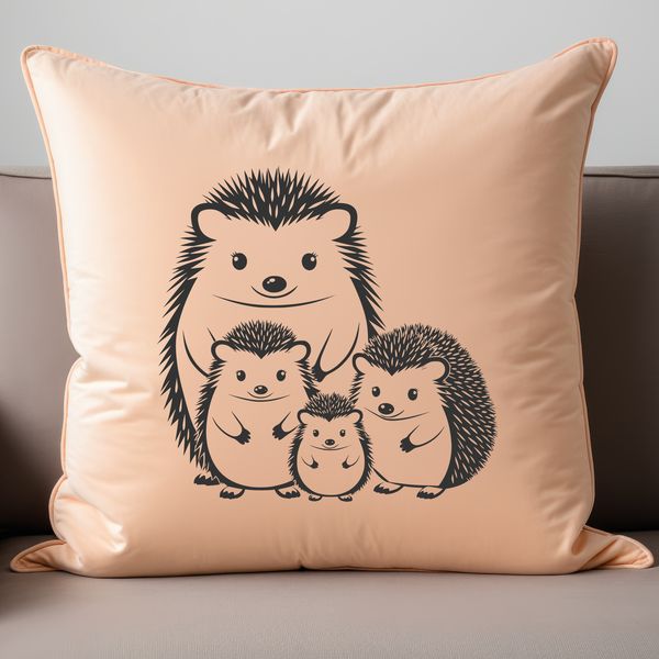 Hedgehog Clip Art Vector Graphic A detailed illustration of a small mammal with spines and a rounded face, suitable for vector art projects.