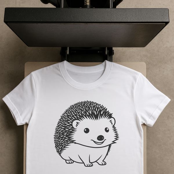 Spiky Mammal Vector Design A detailed illustration of a small mammal with spikes, suitable for vector design and cutting machine projects.