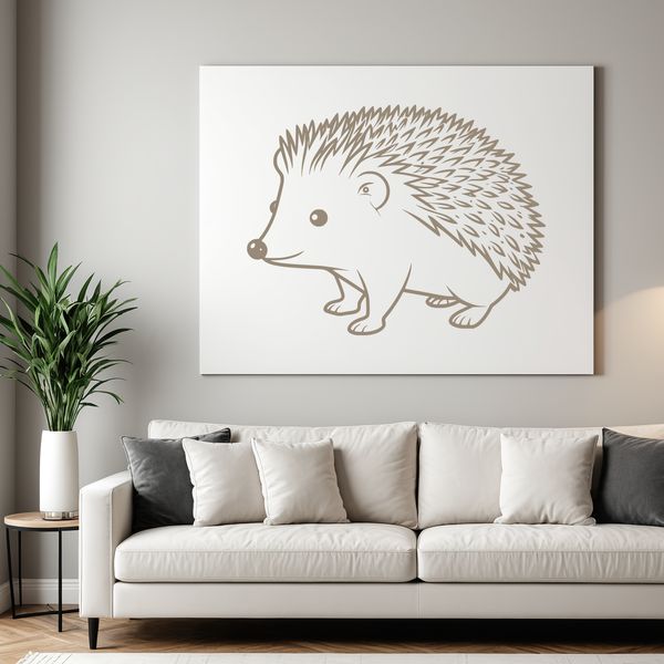 Free SVG Hedgehog Clip Art A high-quality illustration of a hedgehog, suitable for digital use and customizable formats.