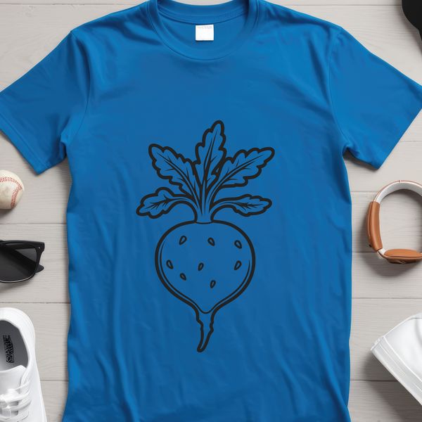 Fresh Radish Vector Art A simple illustration of a radish, suitable for commercial use or personal projects.