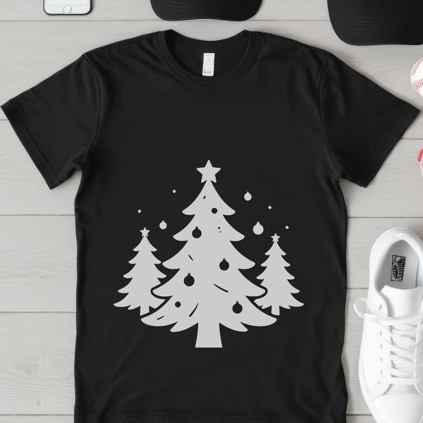 Decorative Christmas tree illustration for commercial or personal use.