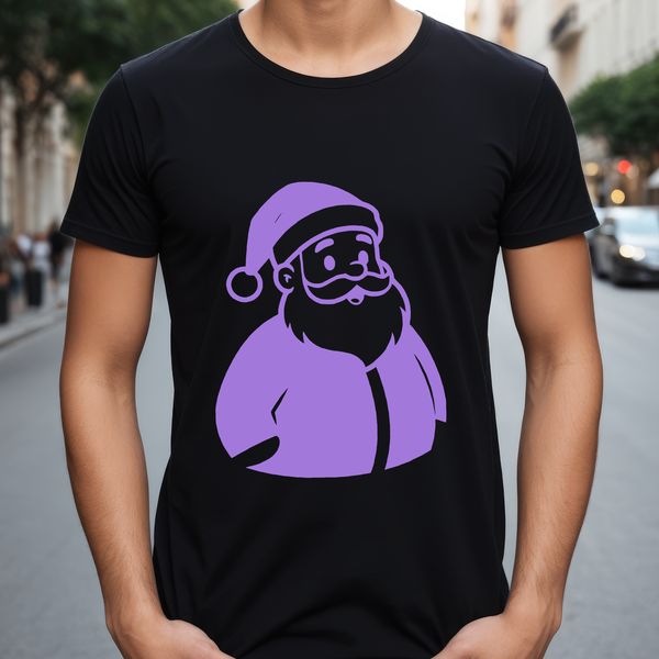 A vector illustration of a jolly bearded man in a red suit, symbolizing the spirit of Christmas.