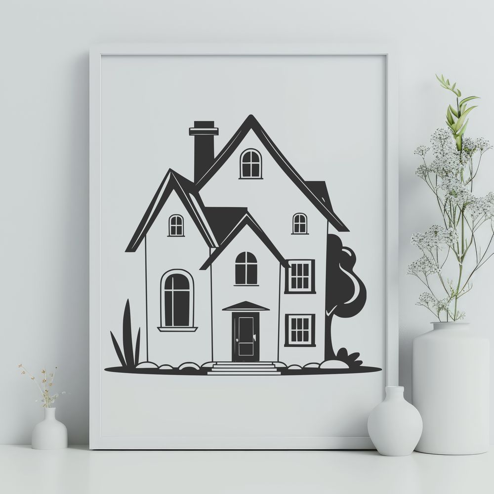 Traditional Residence Design A simple residential building with a traditional design.