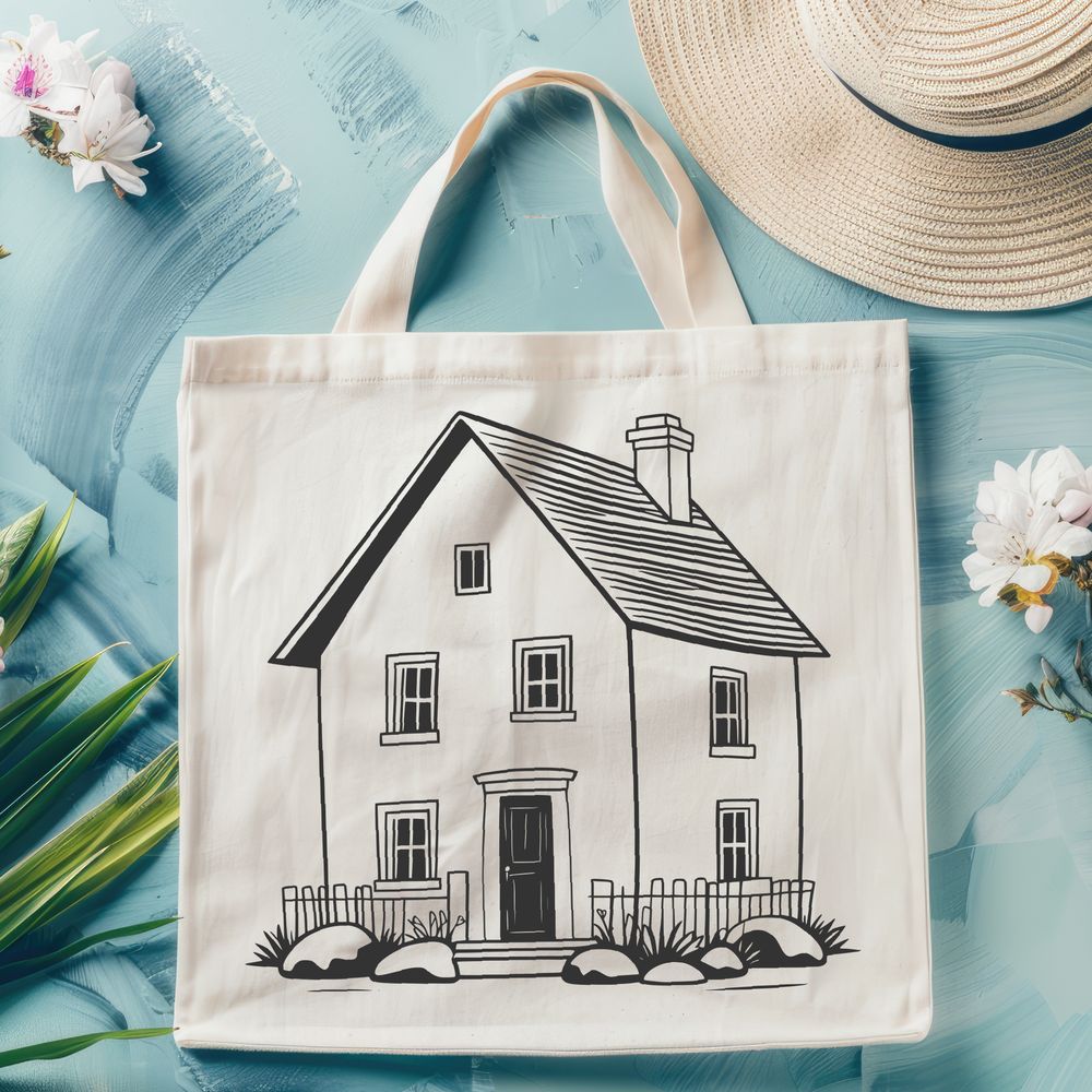 Minimalist Home Vector Graphics A simple house vector illustration with clean lines and minimal details.