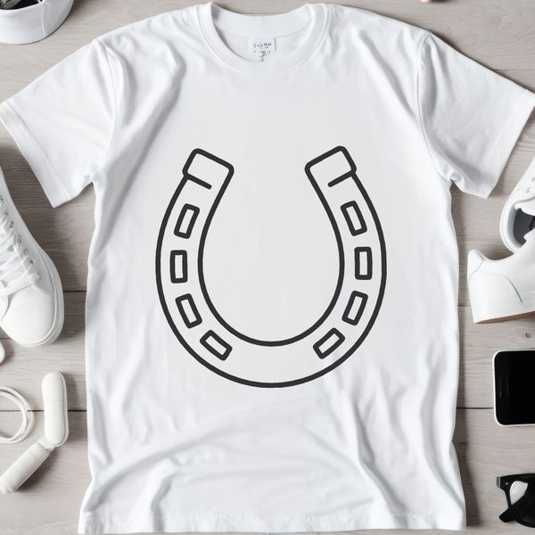 SVG horse shoe design for commercial use and vector art creation
