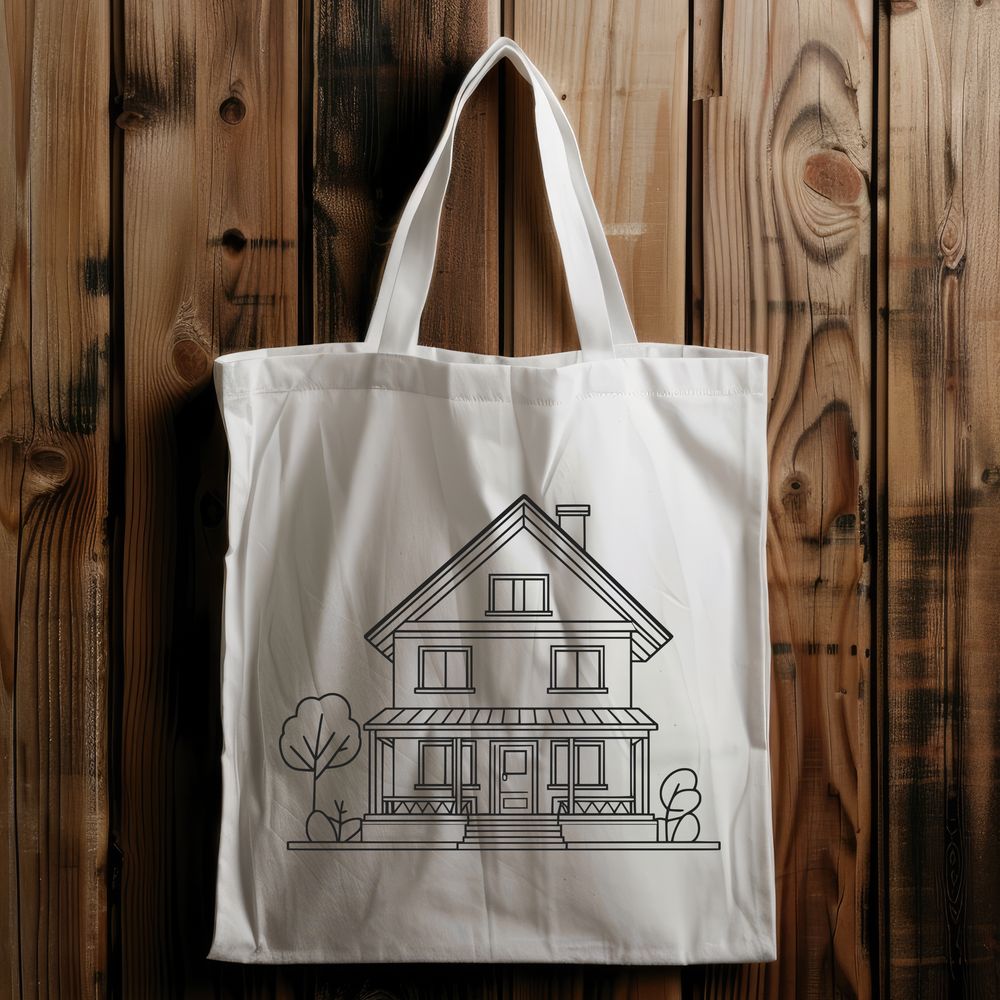 A Free 2D House Design A 2D representation of a residential home building.