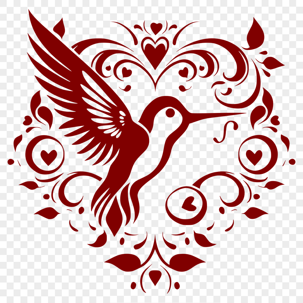 Artistic Flying Bird Decal