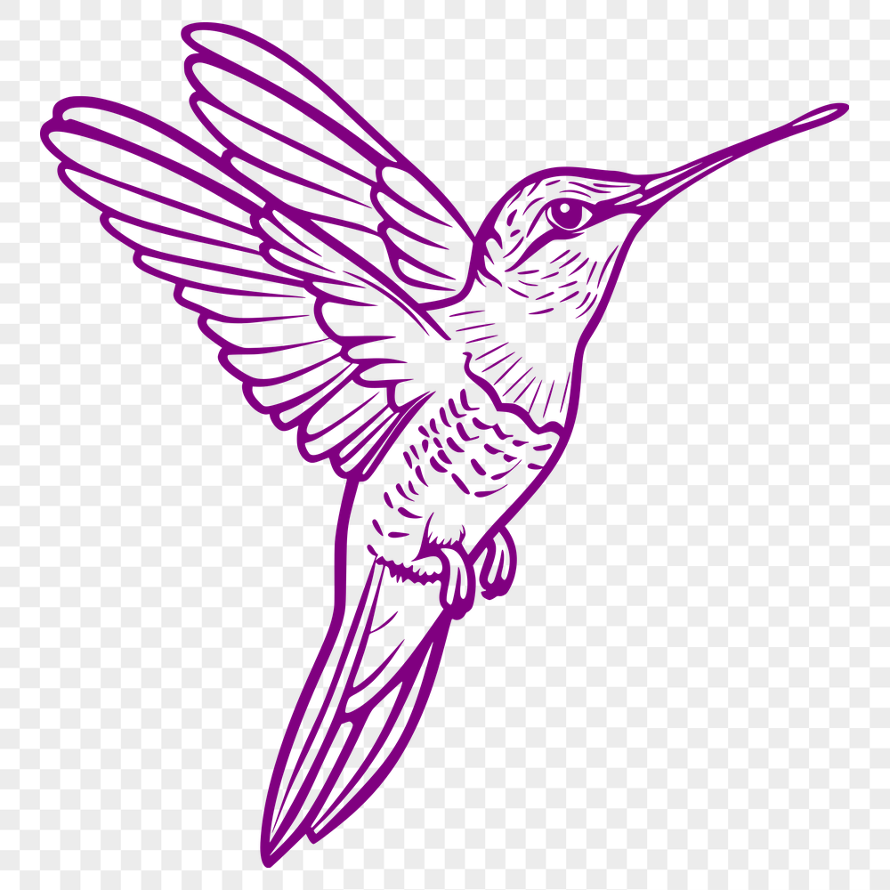 Artistic Hummingbird - For Cricut Project