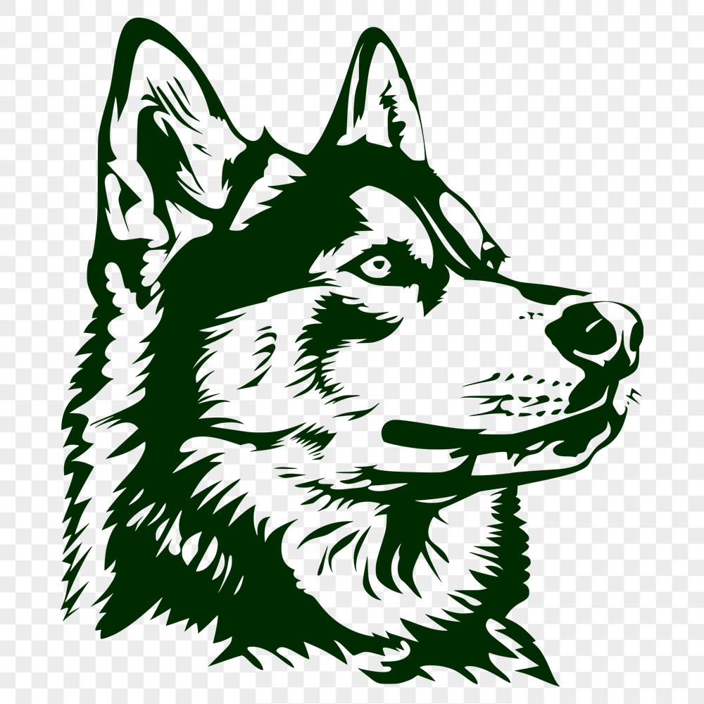 Free Artistic Husky Design