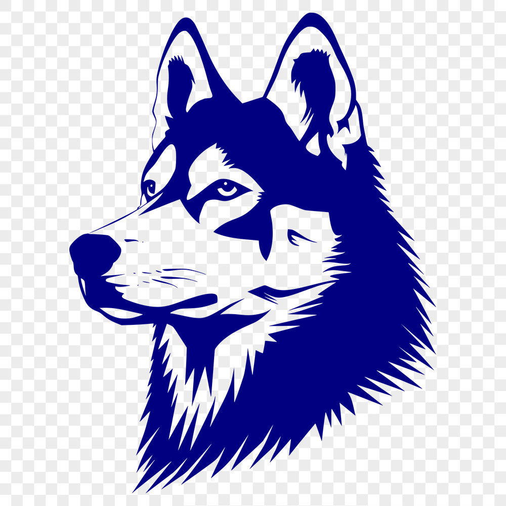 Artistic Husky SVG, PNG, PDF And DXF Files