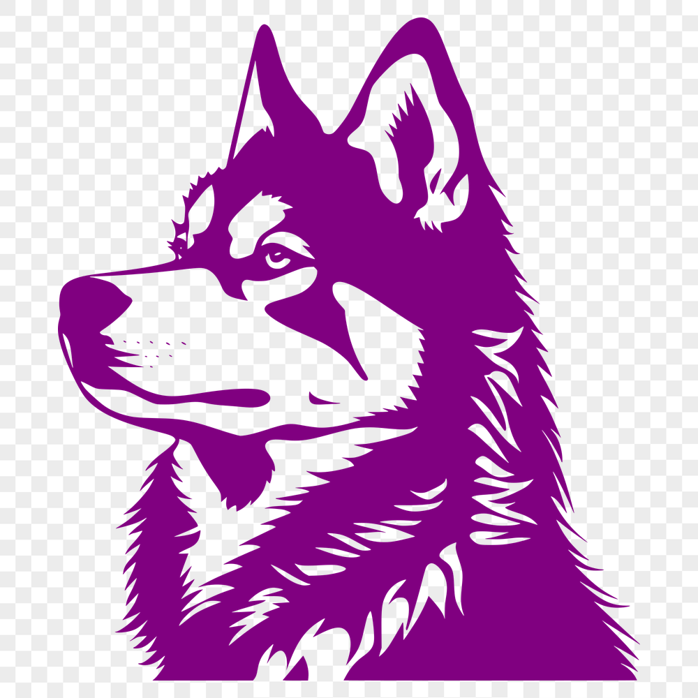 Free Creative Husky Vector Art