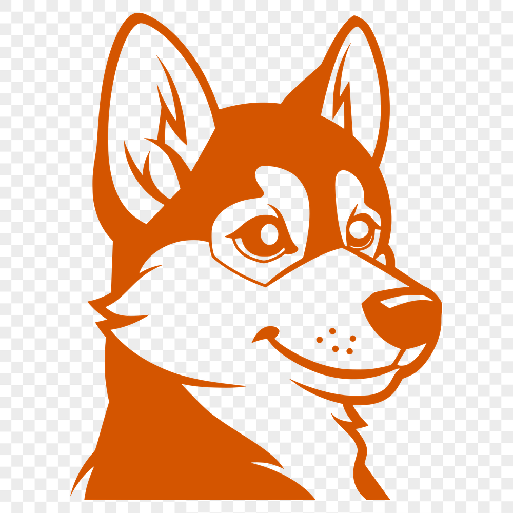 Unique Husky Illustration