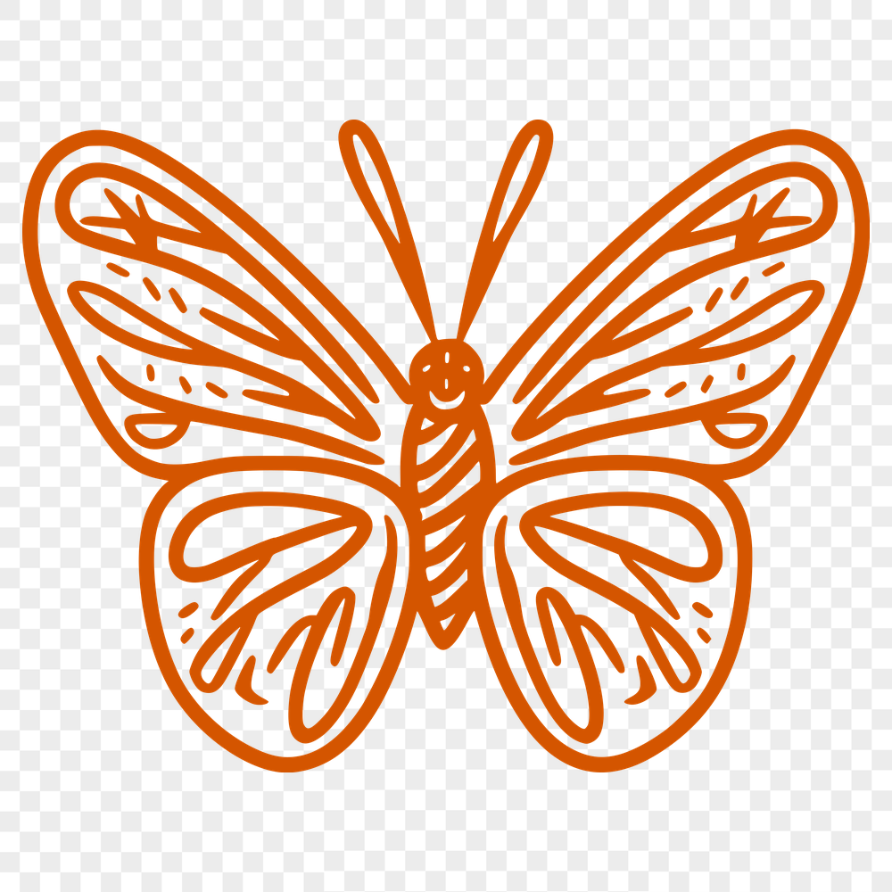 Free Artistic Butterfly Vector Image