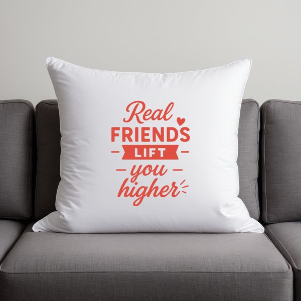 A collection of motivational quotes about friendship in a clean vector design.