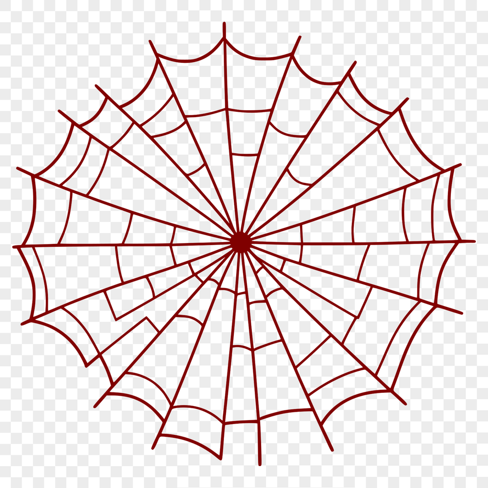 High-Resolution Spider Web Illustration A high-resolution digital illustration of a spider web, ideal for various graphic design projects and applications.