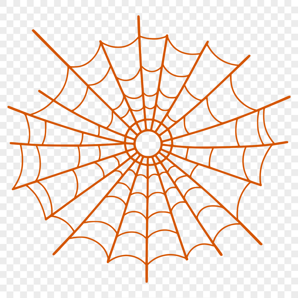 Beautiful Stylized Web Illustration A stylized illustration of a spider web in vector format, suitable for digital editing and printing.