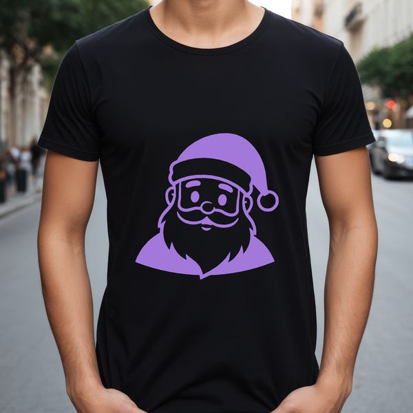 SVG illustration of Father Christmas in traditional attire.