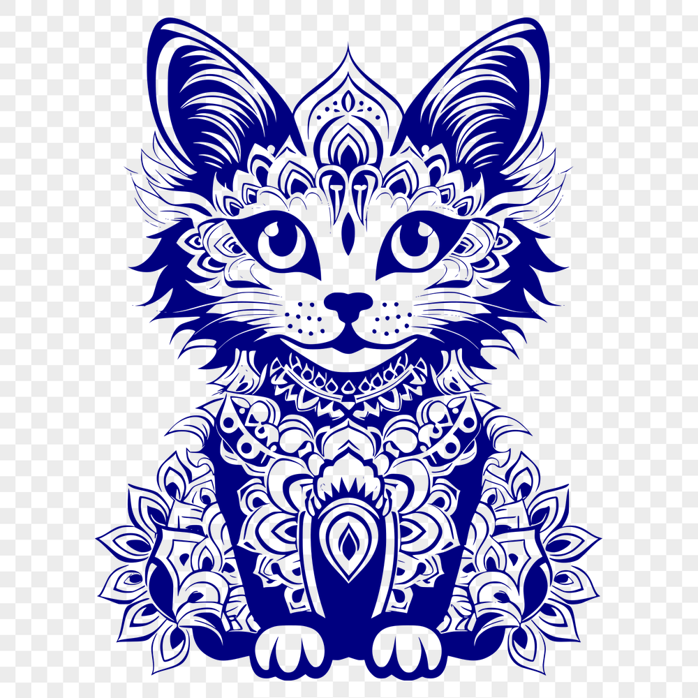 Sitting Cat Vector Image