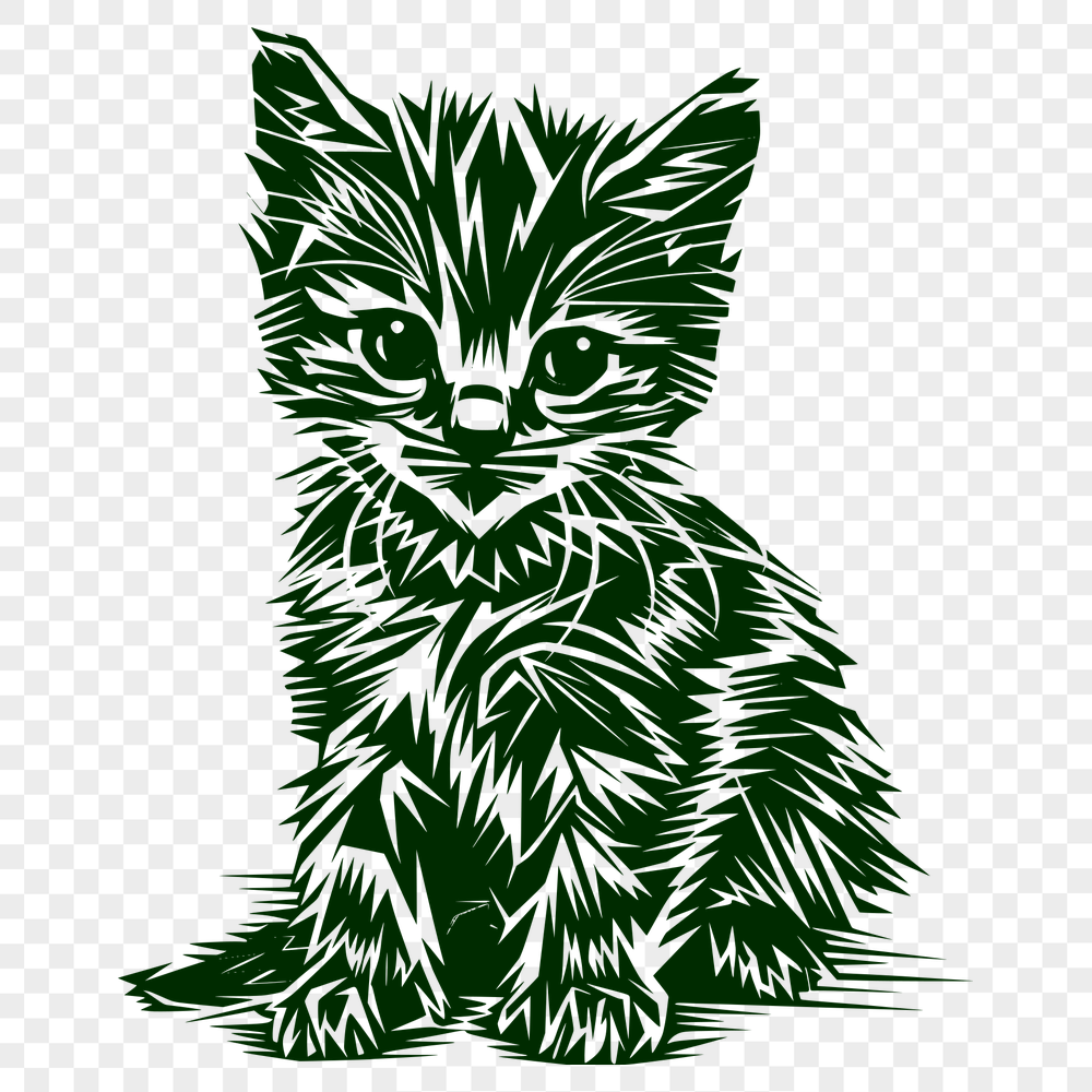 Artistic Cat Printable Image