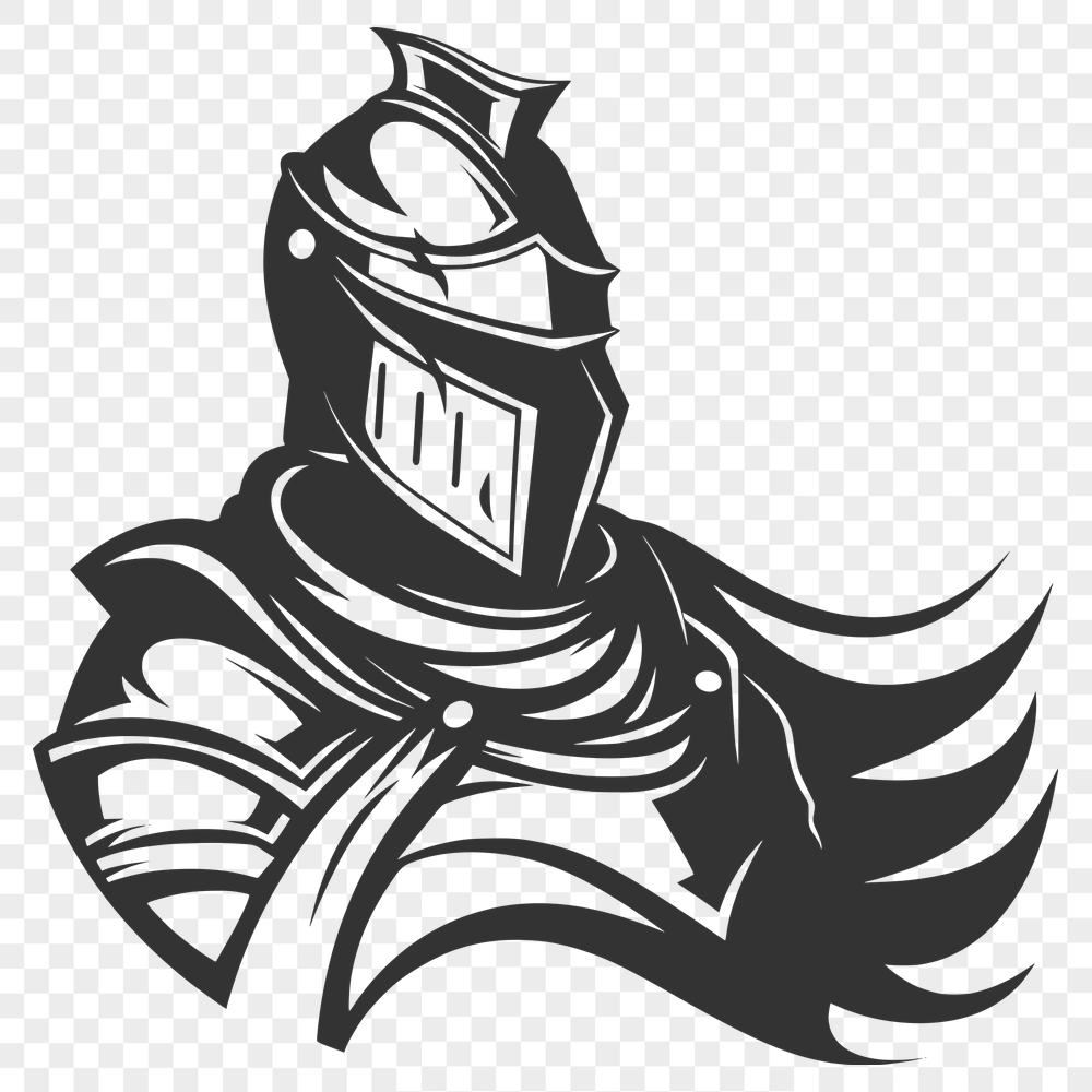 Free Unique Knight Vector Drawing