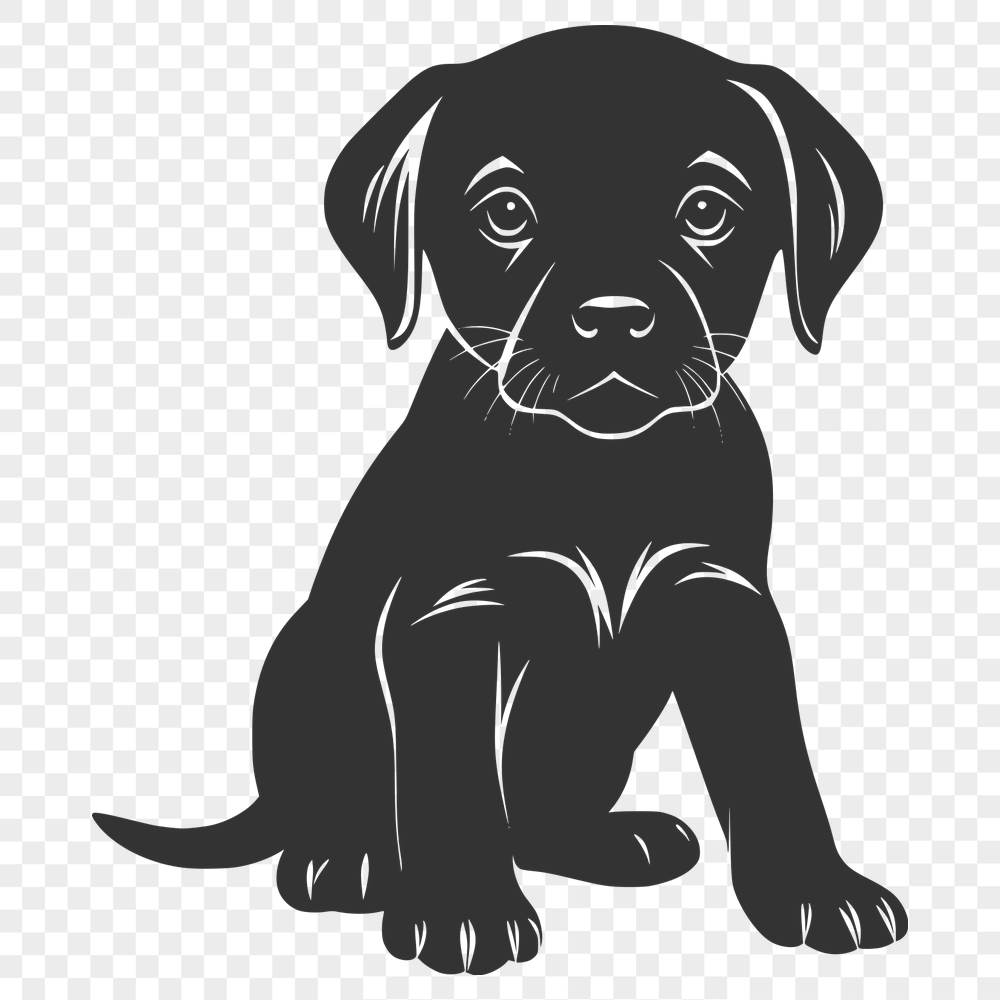 Free Creative Puppy Vector Image