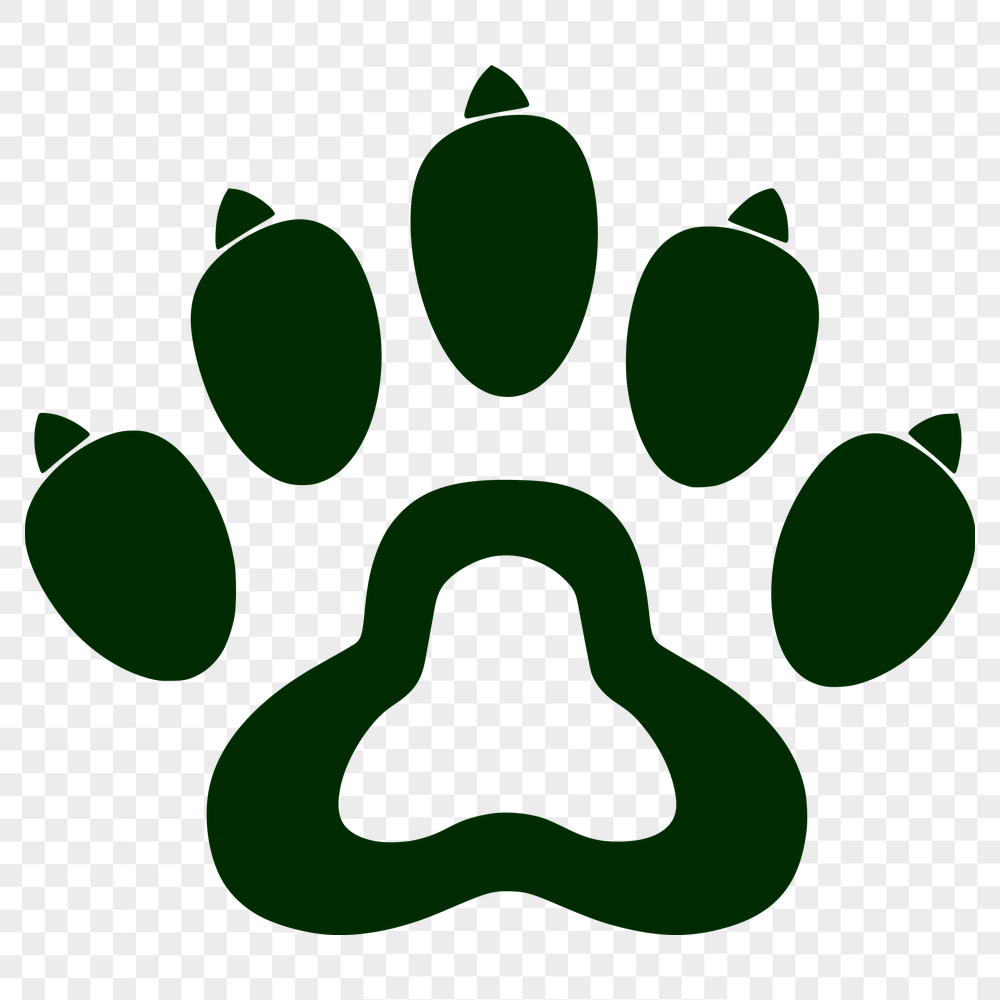 Paw Print Printable Artwork In SVG, PNG, PDF And DXF Formats