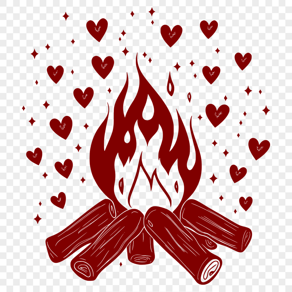 Fire Artwork In SVG, PNG, PDF And DXF File Formats