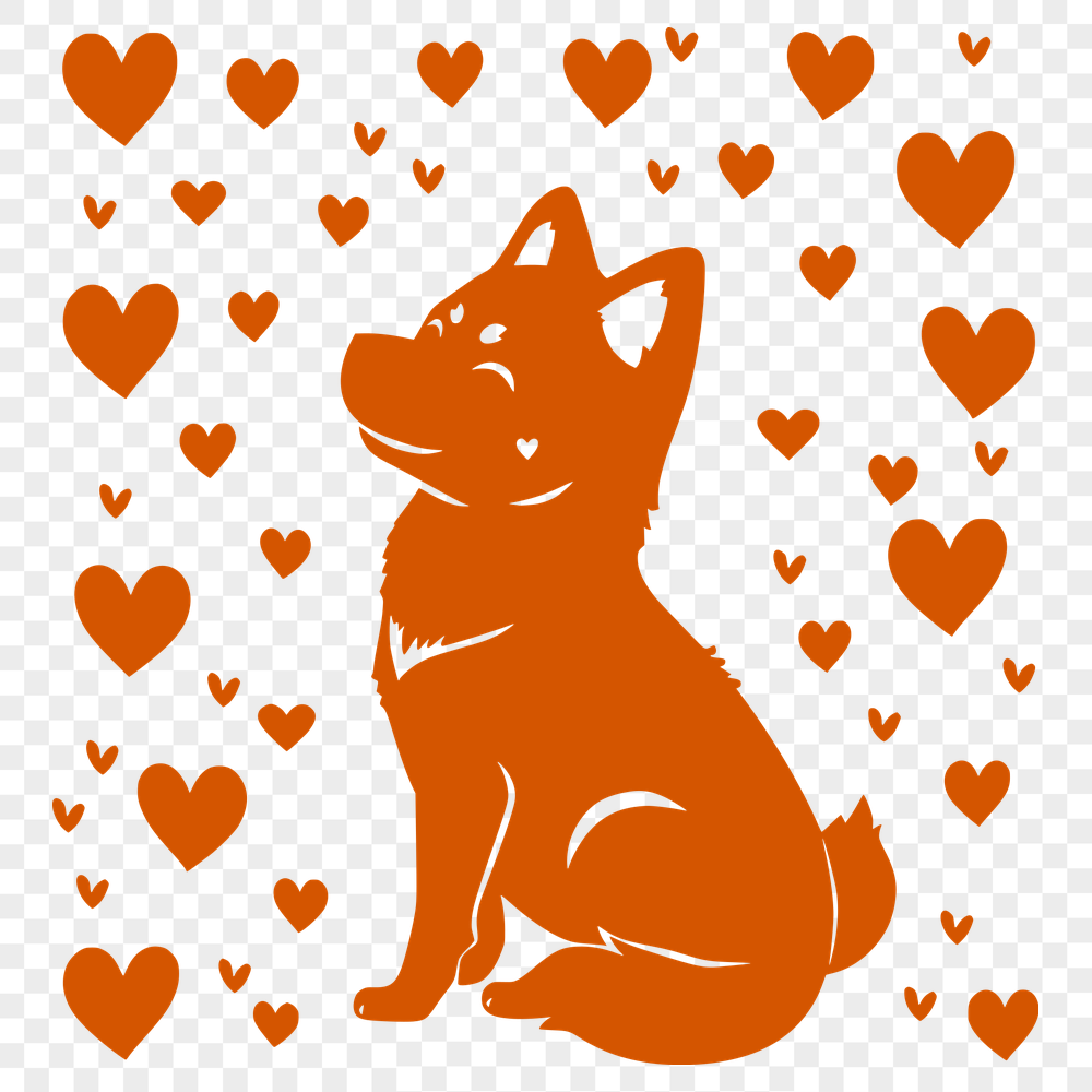 Free Artistic Shiba Inu Vector Art