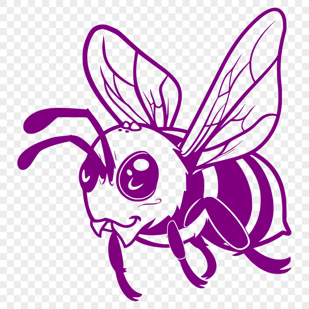 Unique Flying Bee PNG