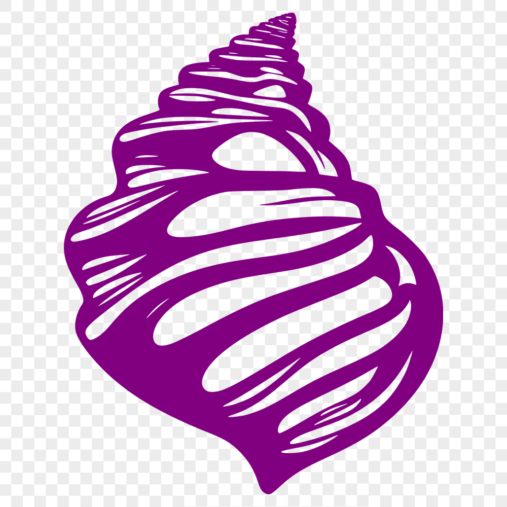 Free Unique Seashell Vector Craft File PNG - Commercial Use