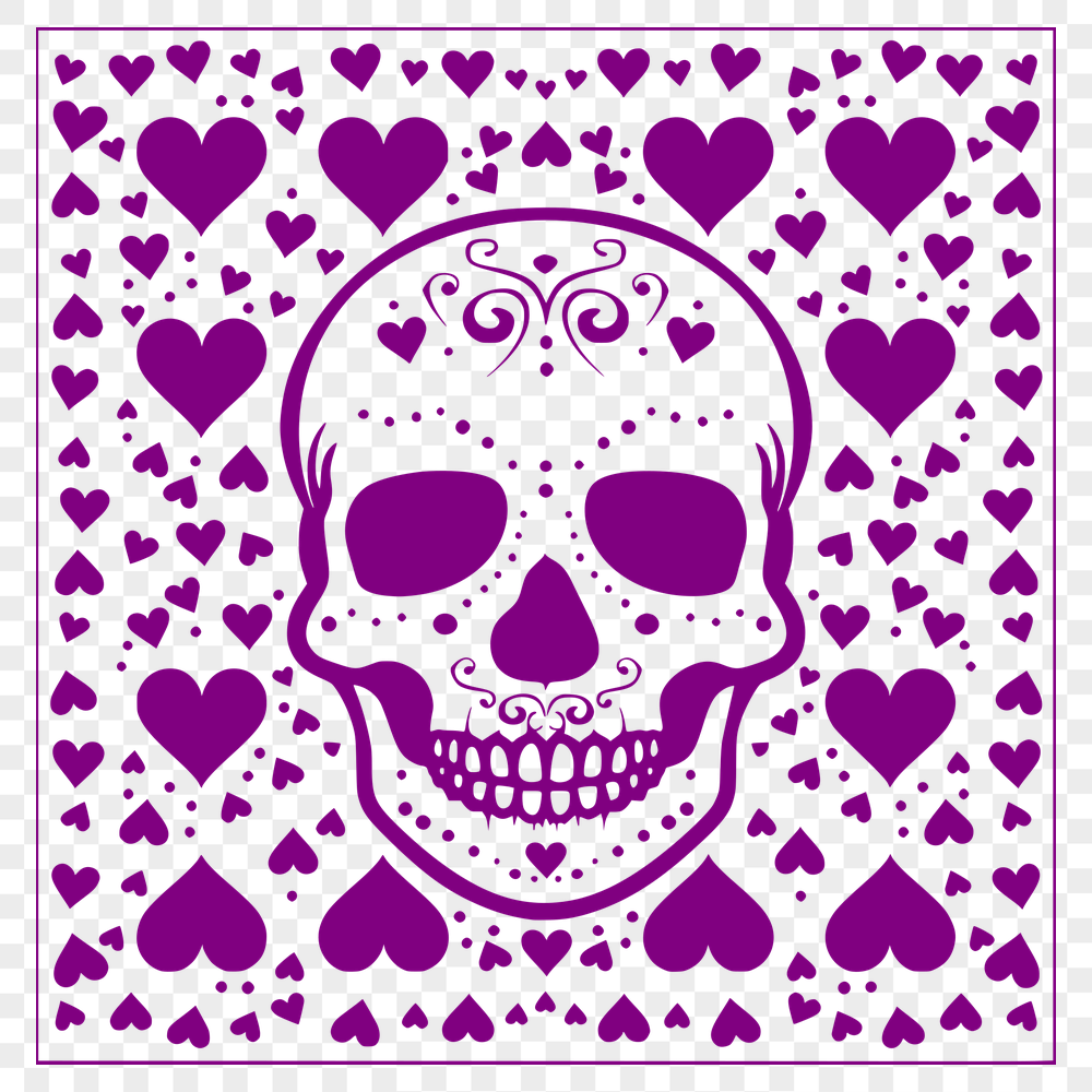 Beautiful Skull - DXF Format