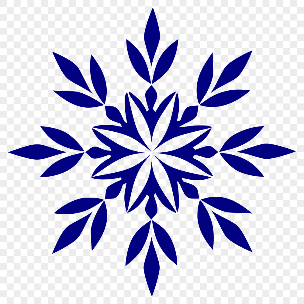 Free Unique Snowflake Vector Illustration