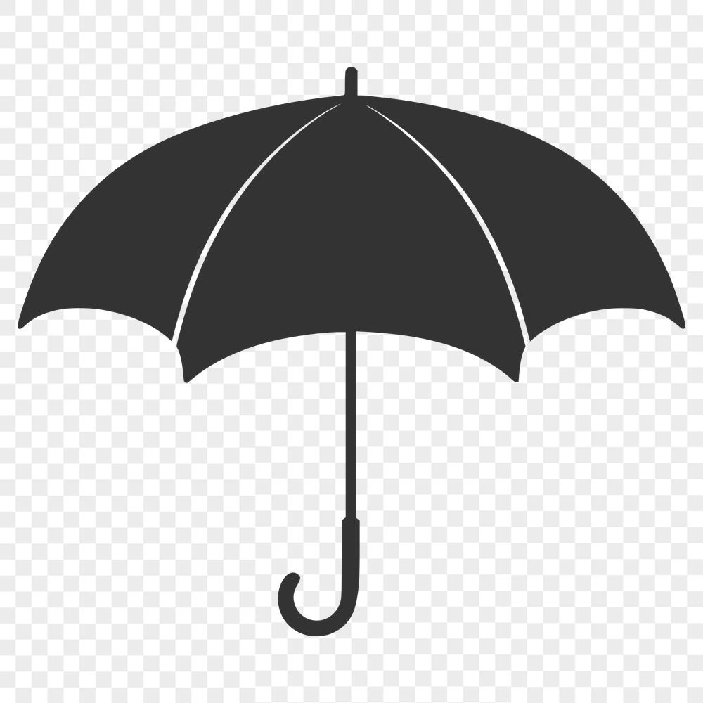 Artistic Umbrella Template - Free PNG Download