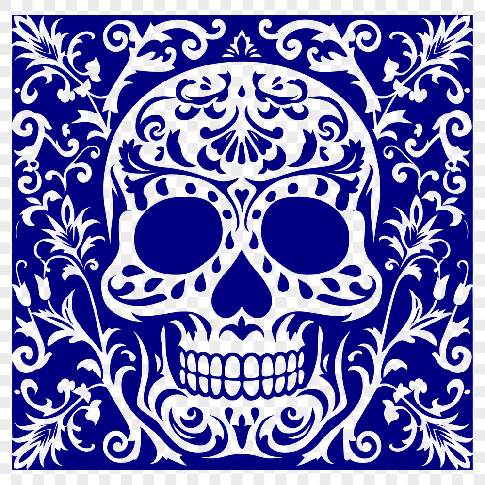 Artistic Skull Vector Art