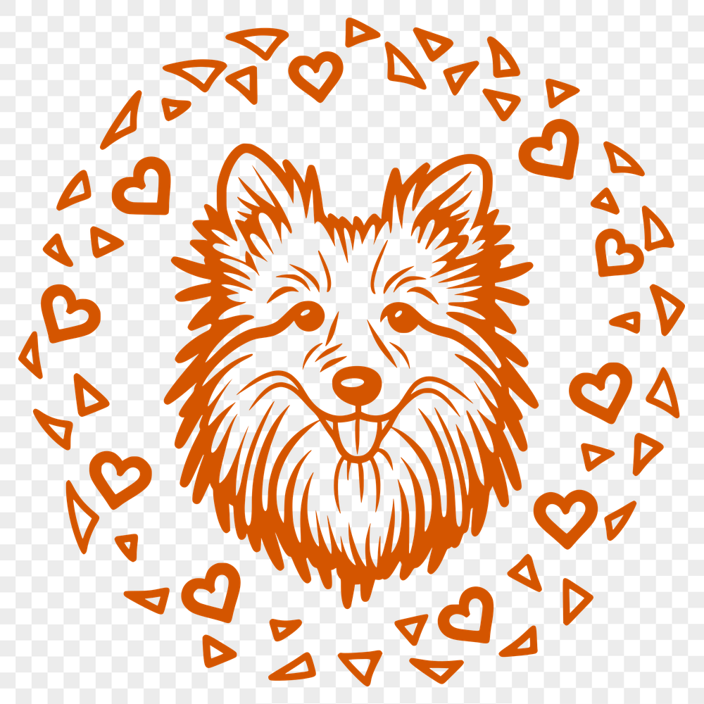 Stunning Shetland Sheepdog Vector Image