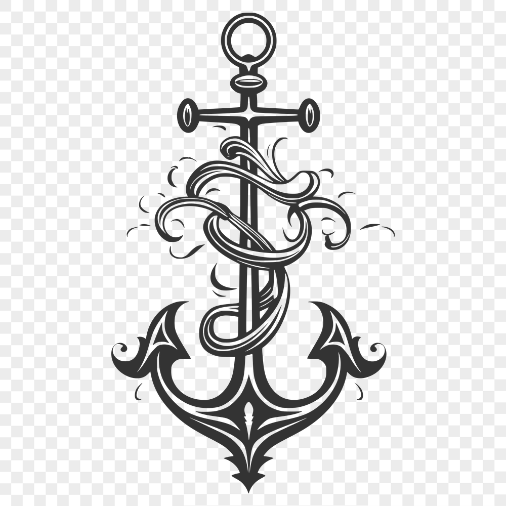 Free Stunning Anchor Digital Drawing