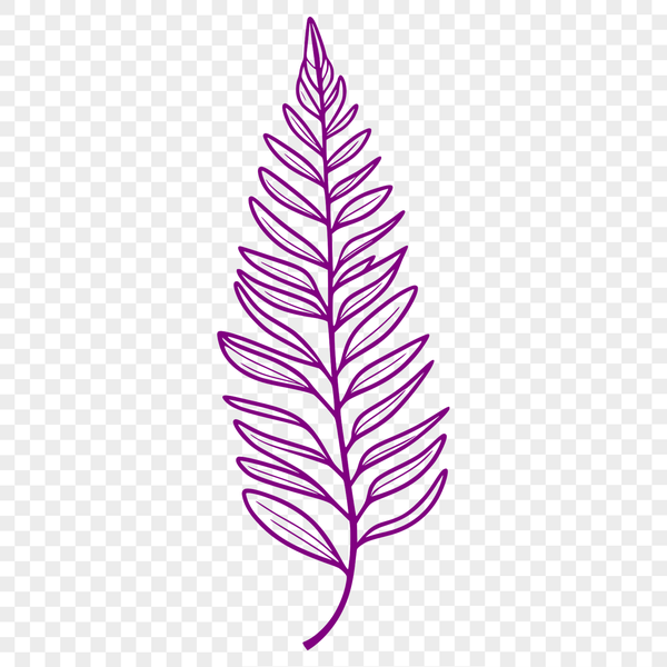 Vector Leaf Design for Digital Projects A simple leaf design made from vector graphics, suitable for various digital applications and projects.