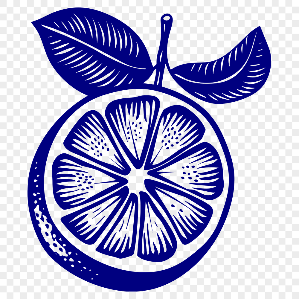 Free Beautiful Lemon Stencil