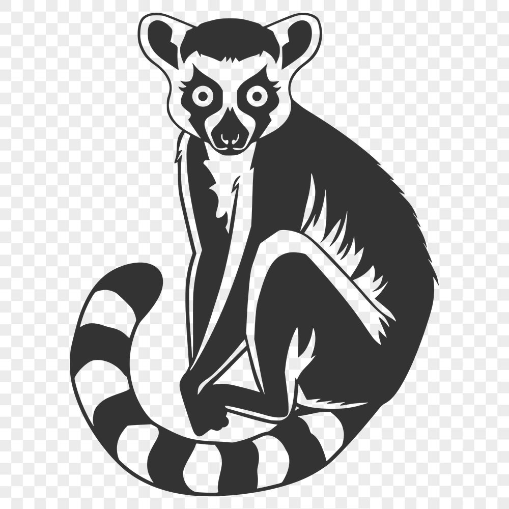 Beautiful Lemur Decal