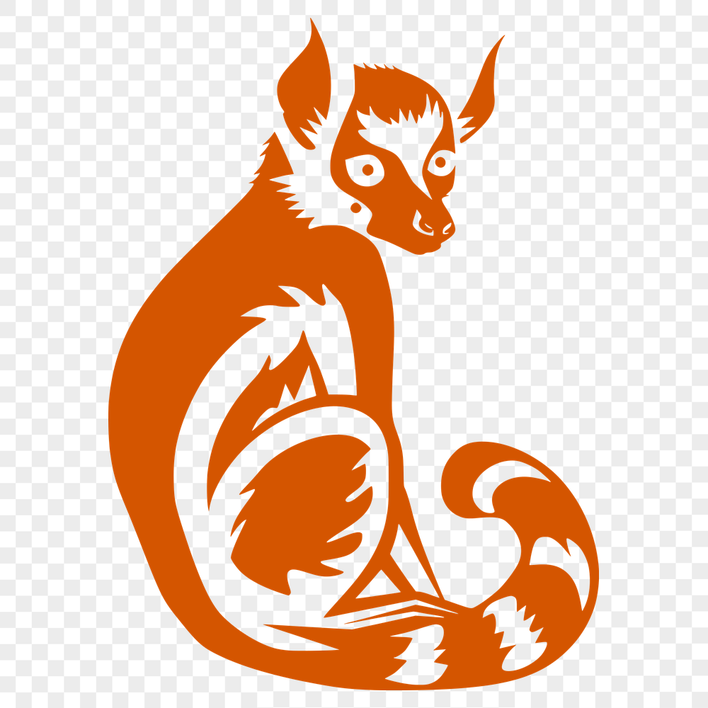 Free Stunning Lemur Vector Art